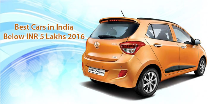 Best Cars in India Below INR 5 Lakhs 2016